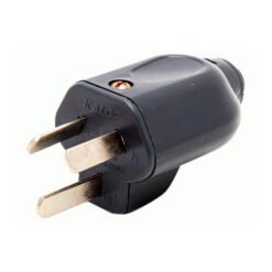 Ficha domic 2x10A+T Mach p-plana NEG (150)