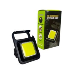 Linterna llavero cuadrada Led COB recargable
