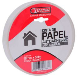 Cinta papel 18mmA x 50M encrespado BLA