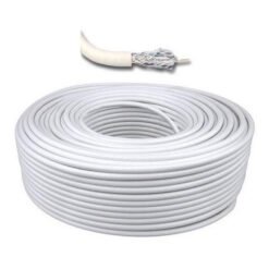 cable coaxial RG6 blanco rollo 152mts