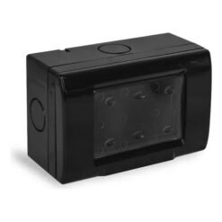 Caja caps vacia p- 3Mod BLACK t-TRA IP55