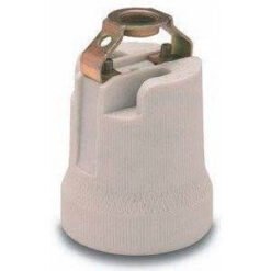 Portalamp E27 porc c-puente