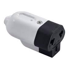 Ficha domic 2x10A+T Hemb p/plana BLA prensaca