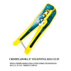 Pinza ficha PC-TE RJ11-45 metal c-cortacable