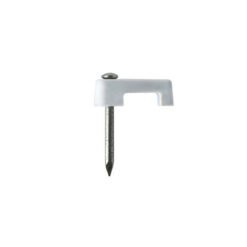 Grapa p-cable plano 8,5mm PVC BLA Nº10 c-ac