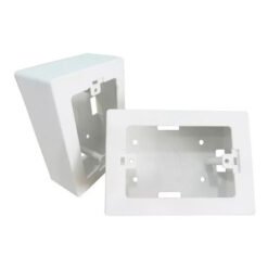 Caja dom rectg ext 100x50mm PVC BLA baja