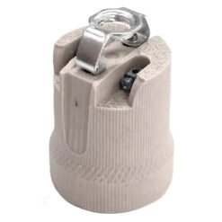 Portalampara ceramico con puente