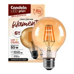 Lampara LEDs 6,0W BLC GLOBO filam E27