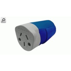 Ficha domic 2x10A+T Hembra REFORZ AZU