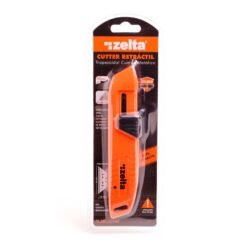 Cutter trapezoidal auto retractil metalico