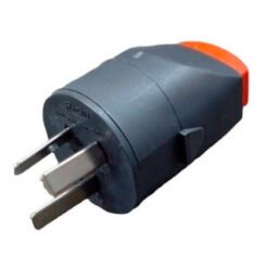 Ficha domic 2x10A+T Macho p-plan GRAFITO