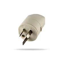 Ficha domic 2x10A+T Macho p-plan MARFIL