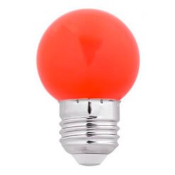 Lampara LEDs 1,0W ROJ 220V Gota SMD E27