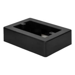 Caja dom rectg ext 100x50mm PVC BLACK baja