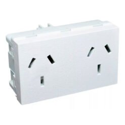 Mod toma 220+Tx2 BLA 10A doble Platinum